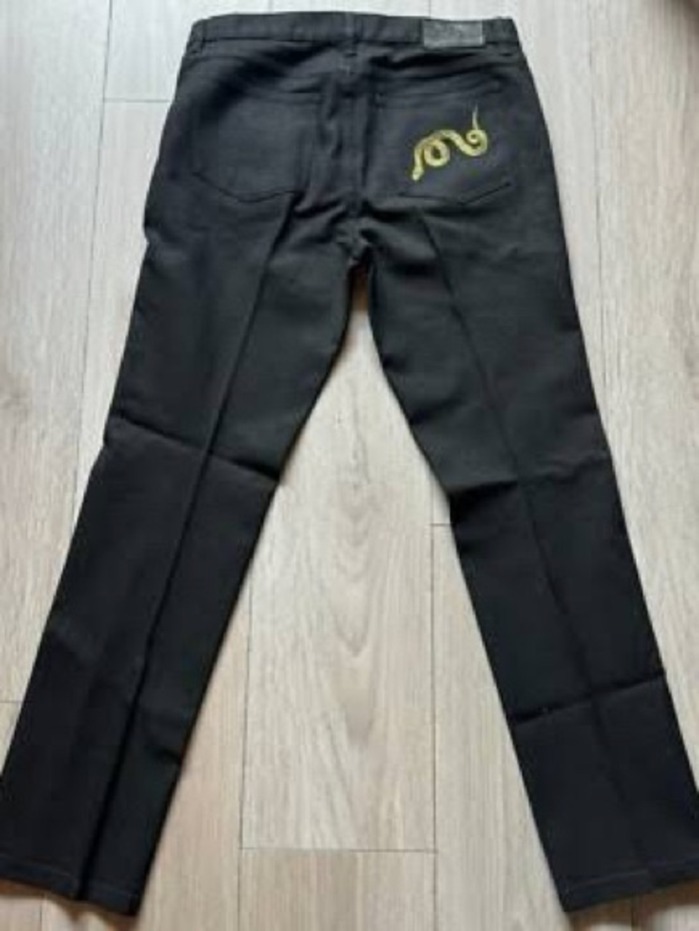 Lauren Ralph Lauren Black Straight Leg Jeans sheen ***altered to 25 inseam